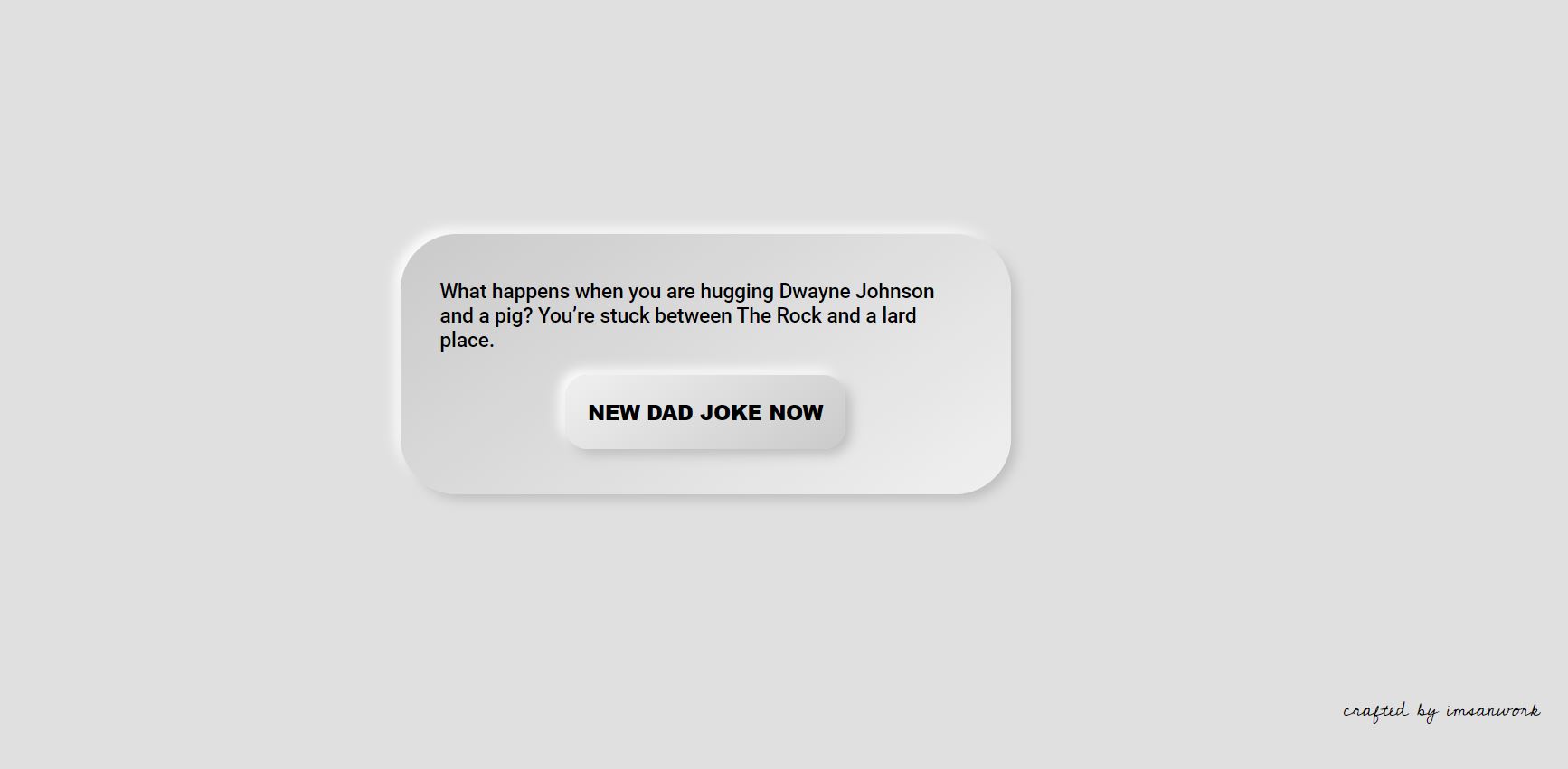 Dad joke generator application